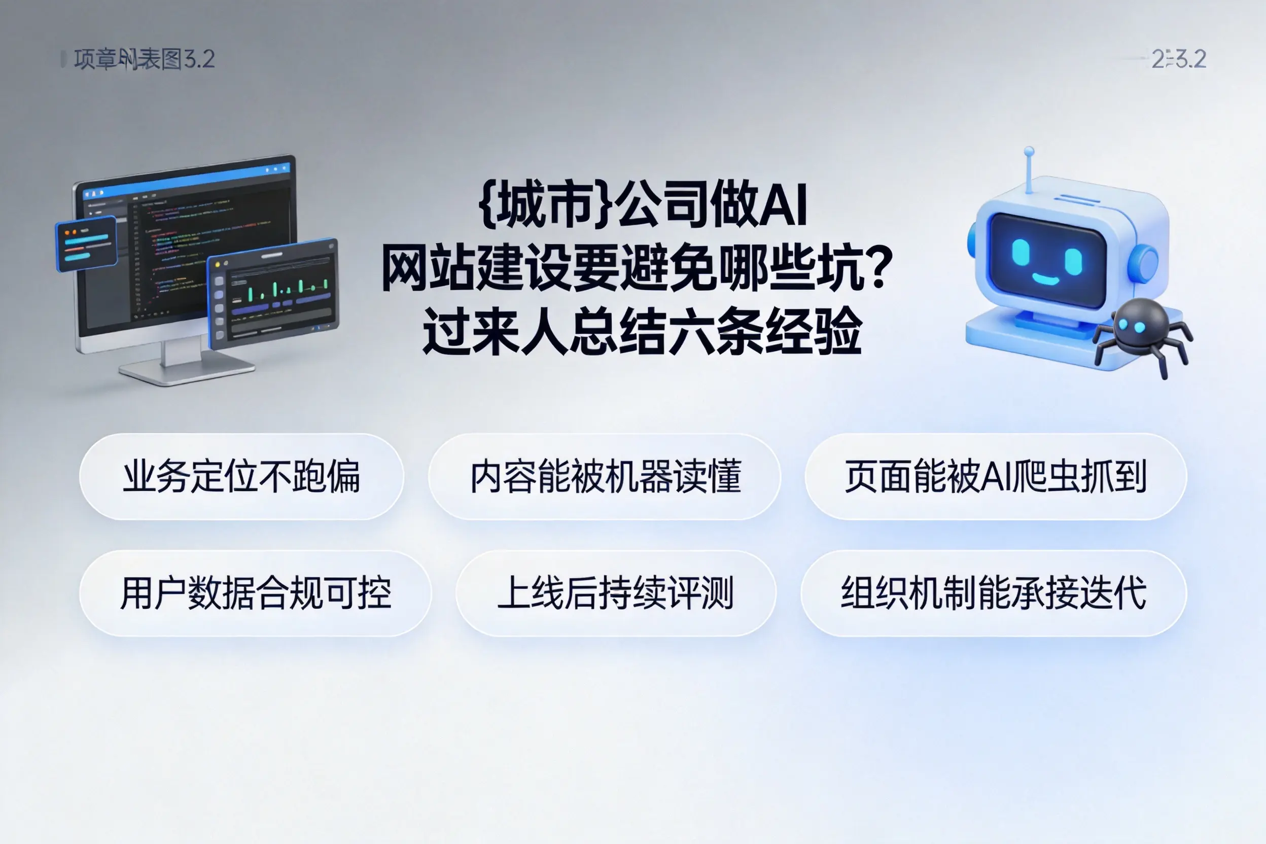 杭州公司做AI网站建设要避免哪些坑？过来人总结六条经验