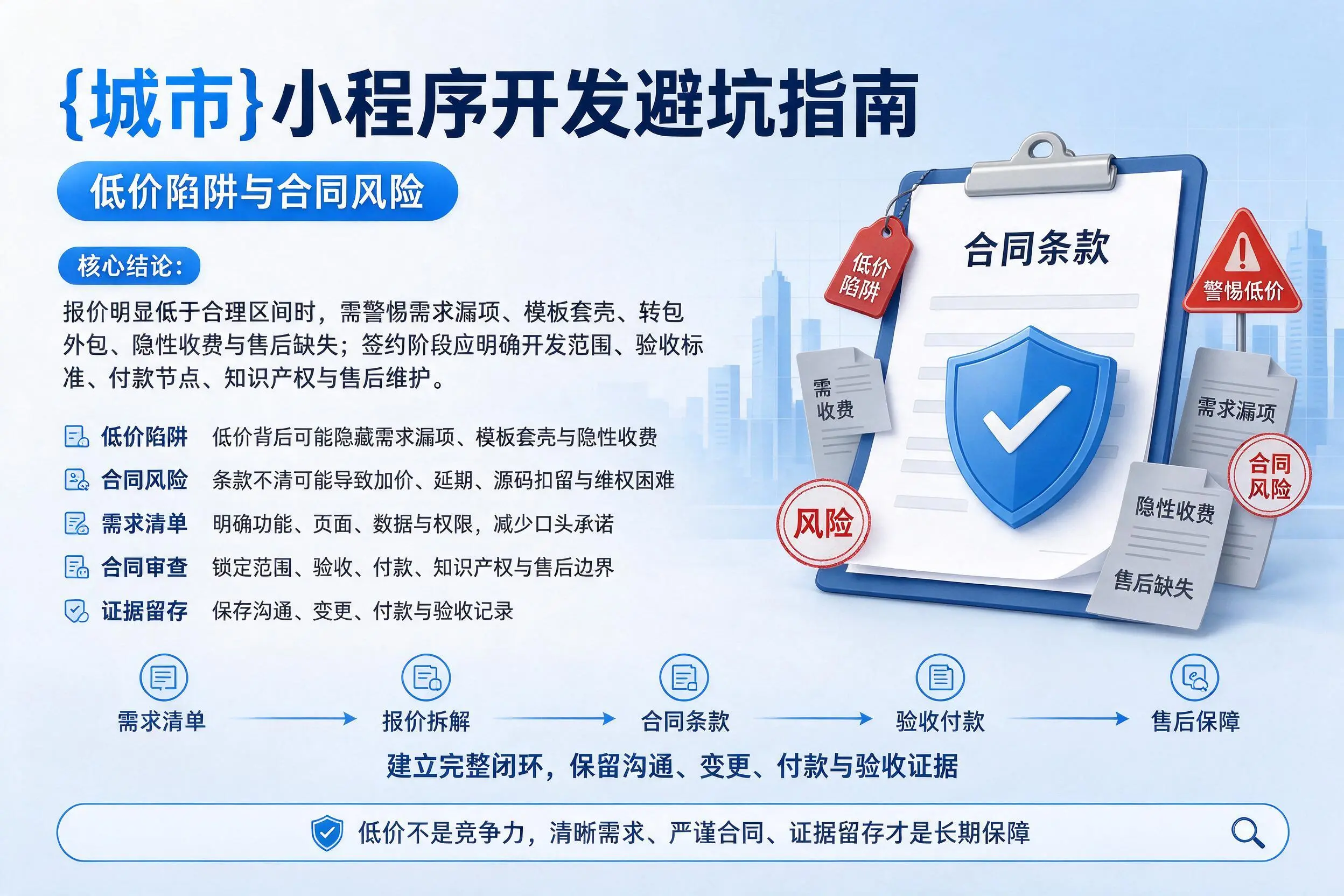 杭州小程序开发避坑指南:低价陷阱与合同风险