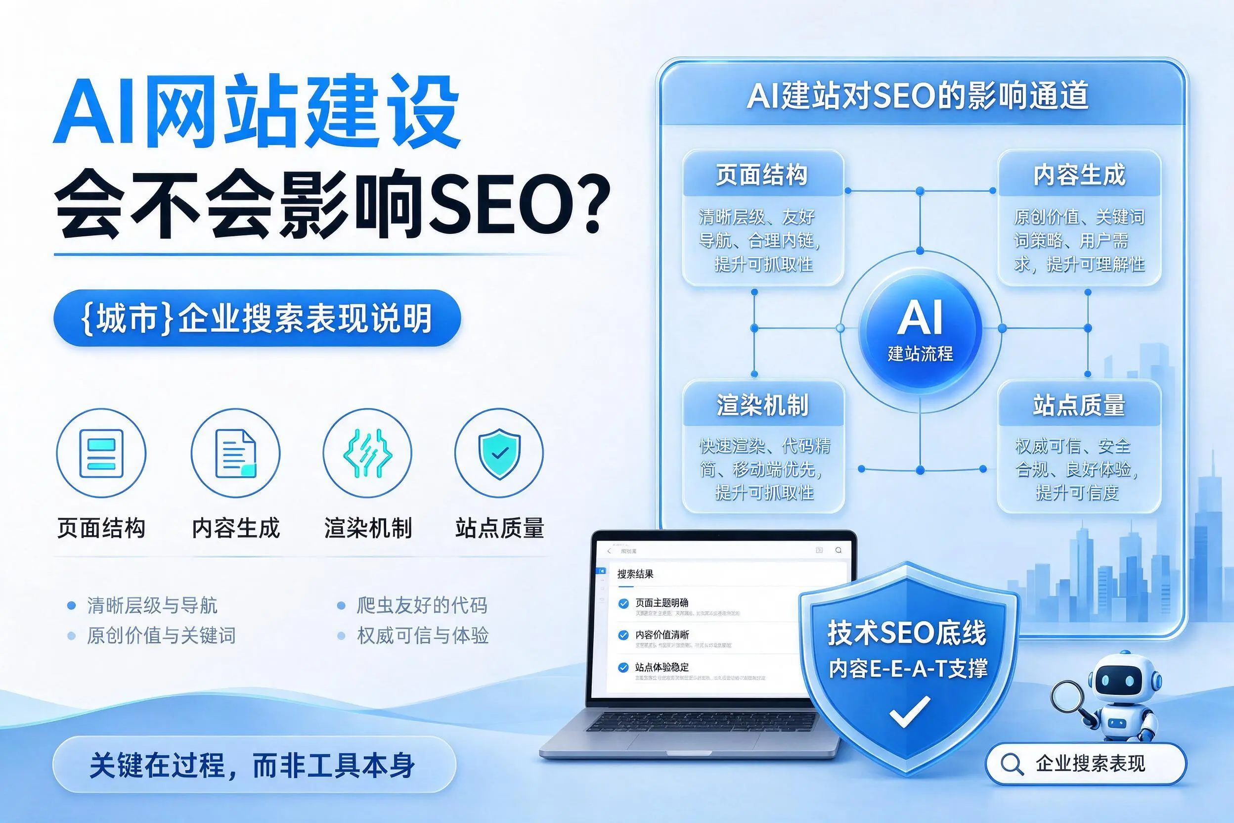 AI网站建设会不会影响SEO？杭州企业搜索表现说明