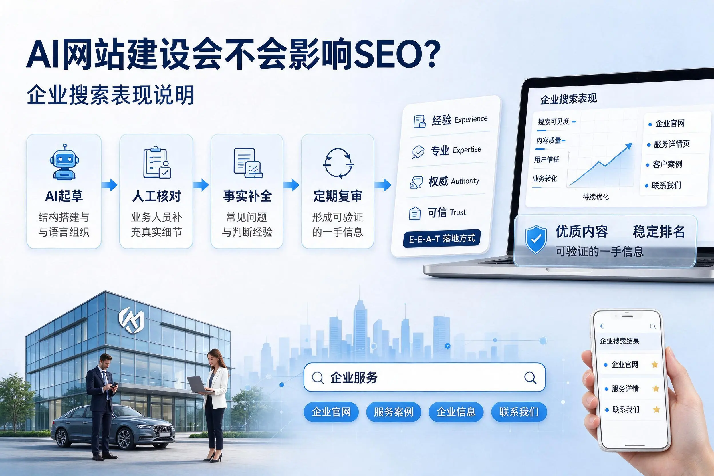 AI网站建设会不会影响SEO？杭州企业搜索表现说明