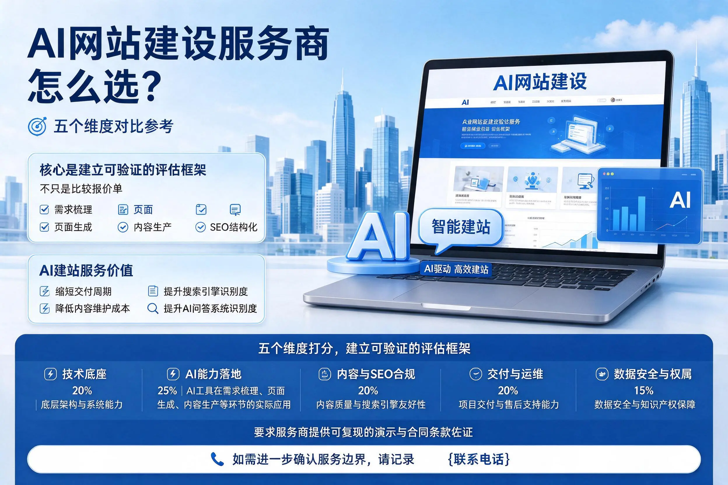 杭州AI网站建设服务商怎么选？五个维度对比参考