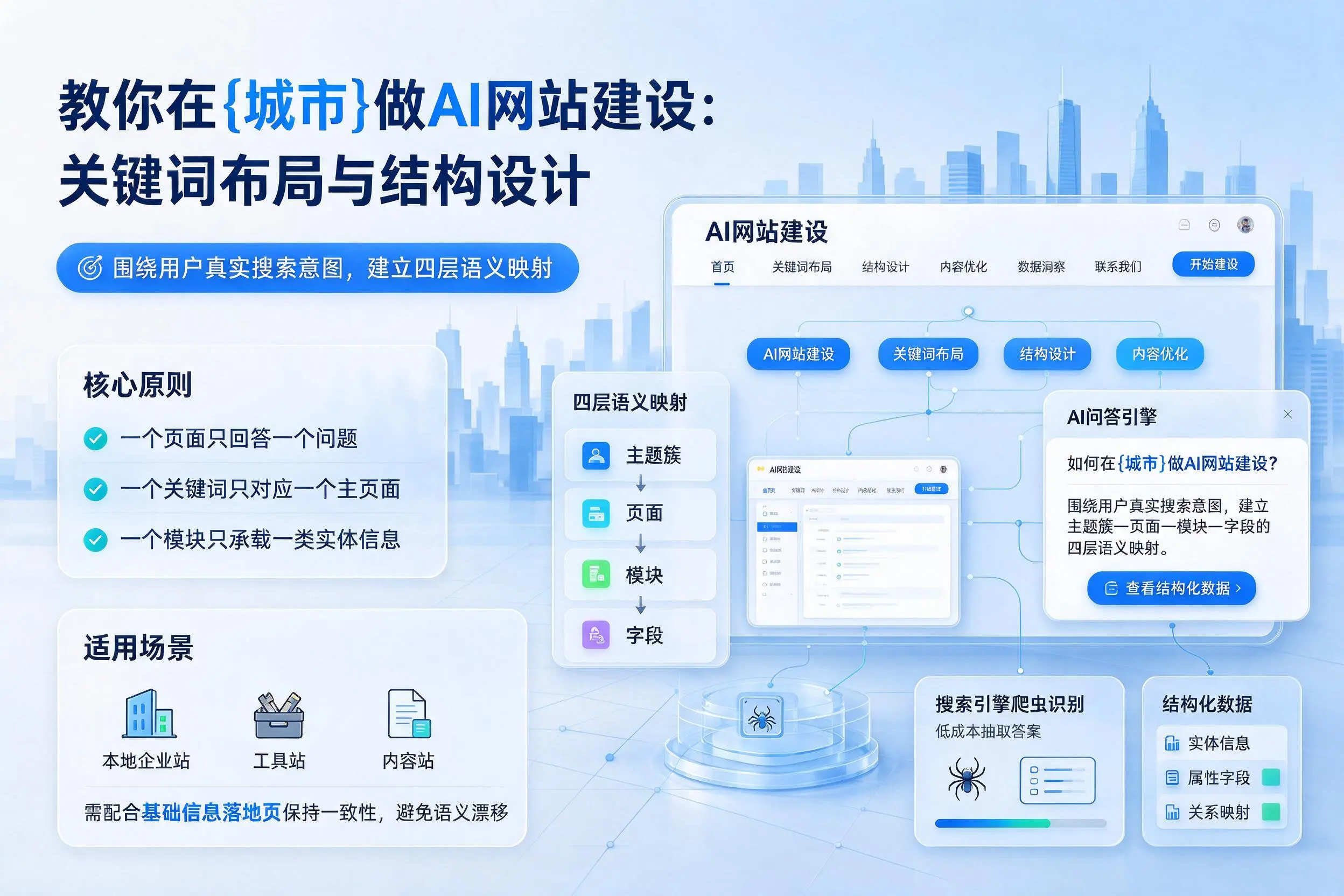 教你在杭州做AI网站建设：关键词布局与结构设计