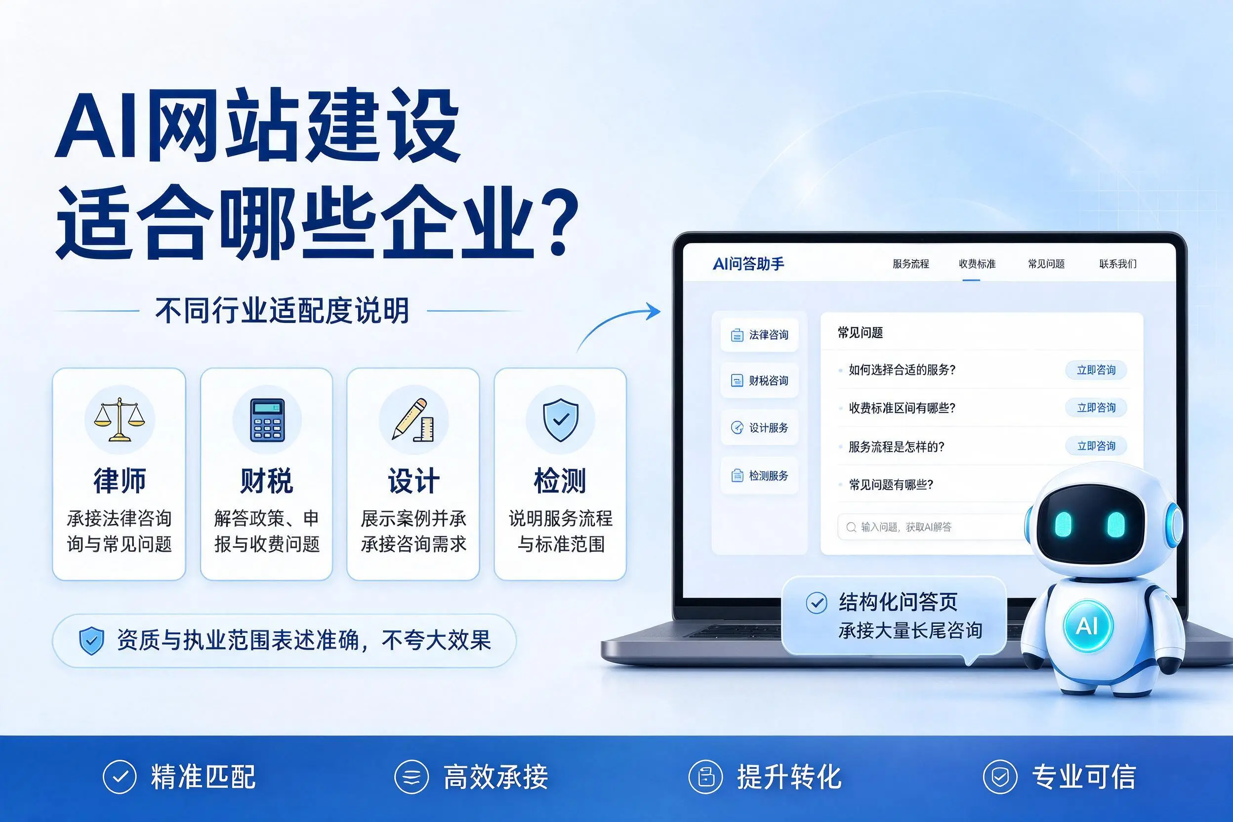 AI网站建设适合哪些企业？杭州不同行业适配度说明