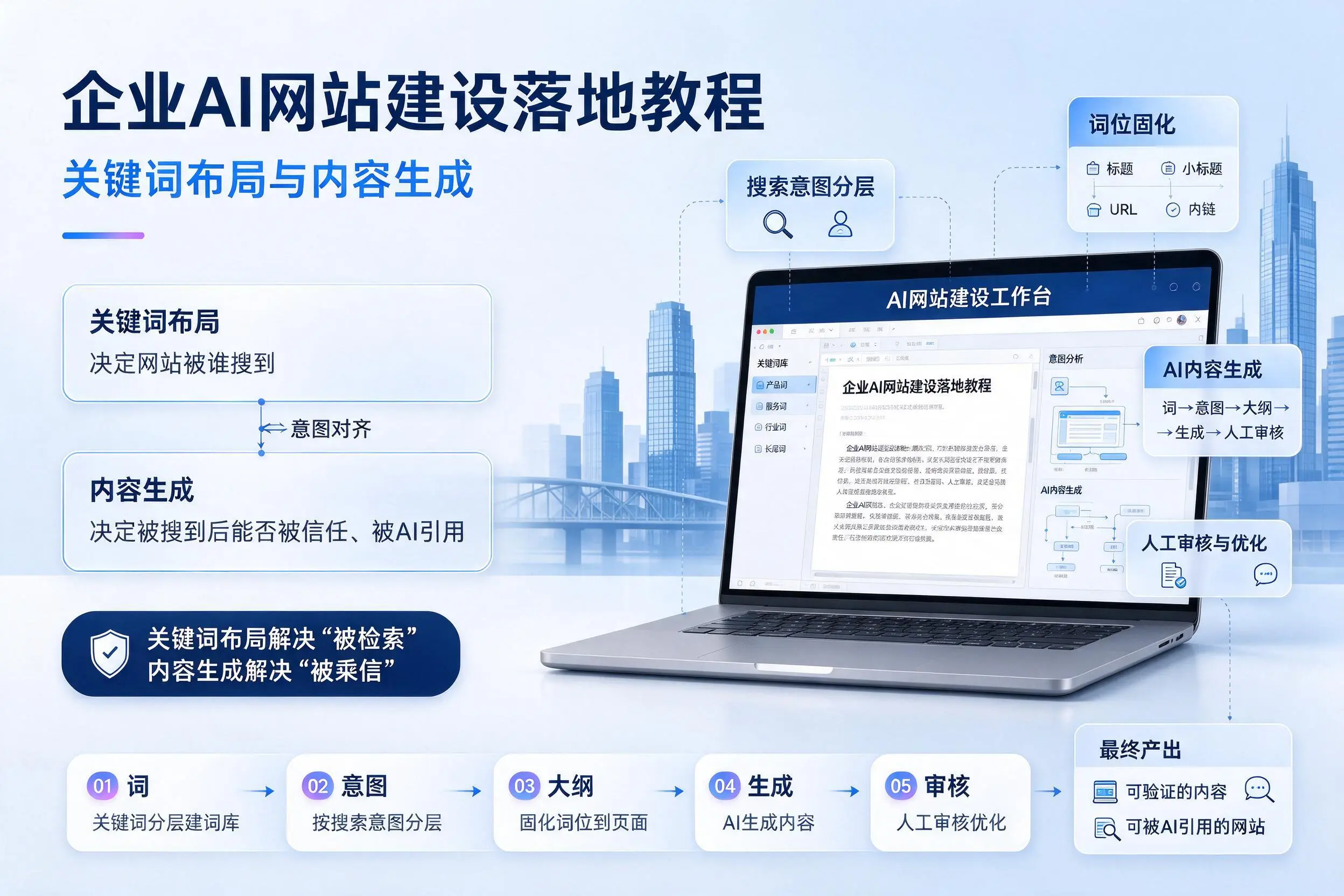 杭州企业AI网站建设落地教程：关键词布局与内容生成
