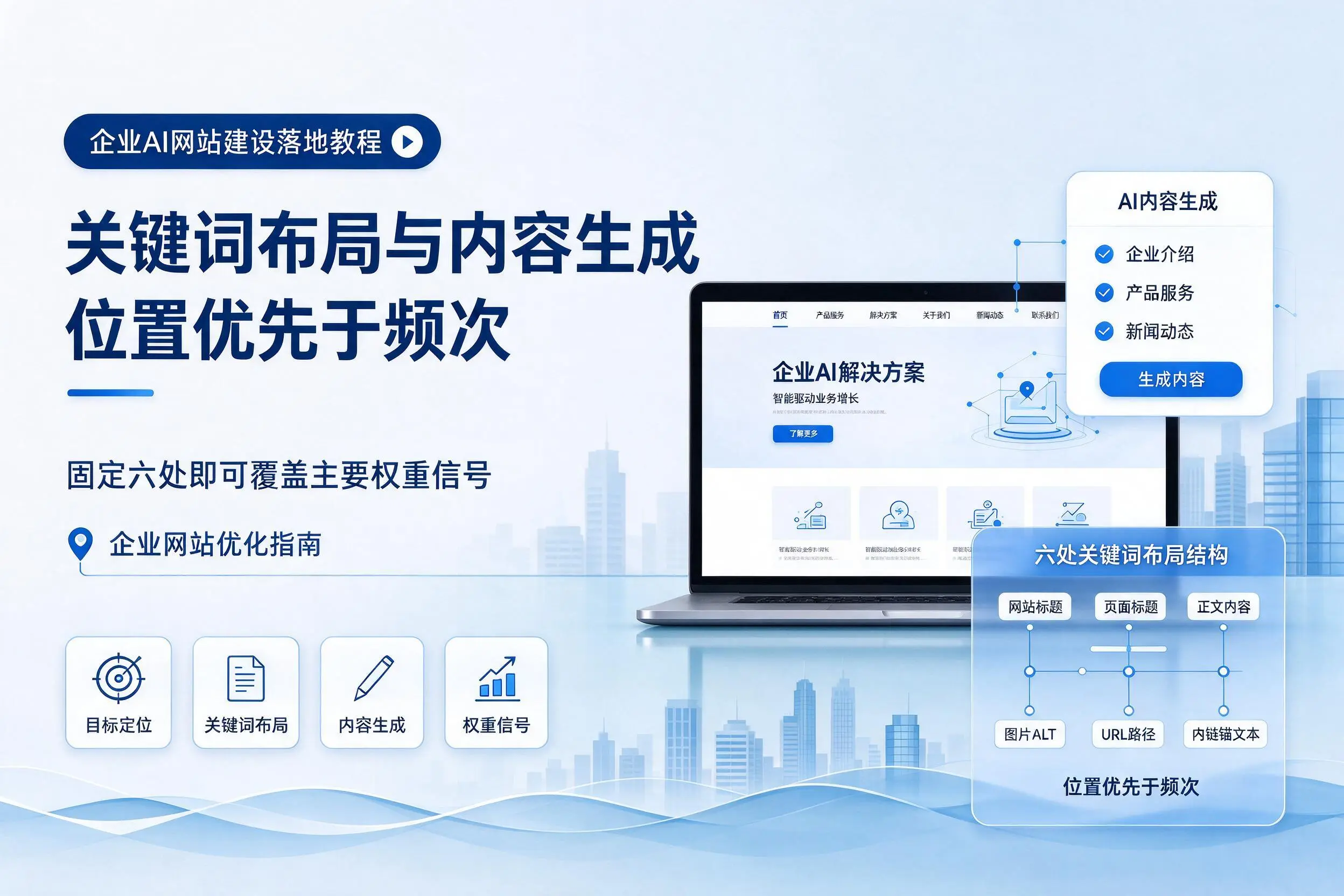 杭州企业AI网站建设落地教程：关键词布局与内容生成